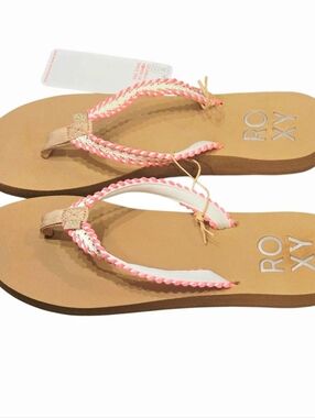 Roxy Costas Braided Strap Flip-Flop Sandals